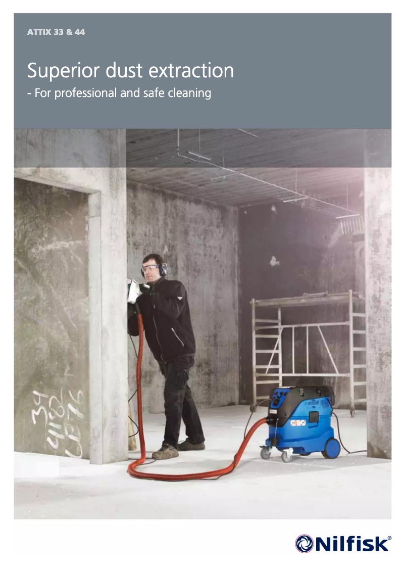 Page n°1 - Manuel utilisateur Nilfisk ATTIX 33-2M PC