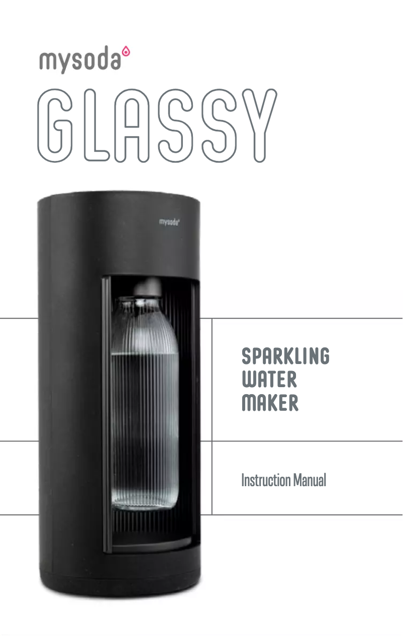 Page 1 of the manual User Manual MySoda Glassy