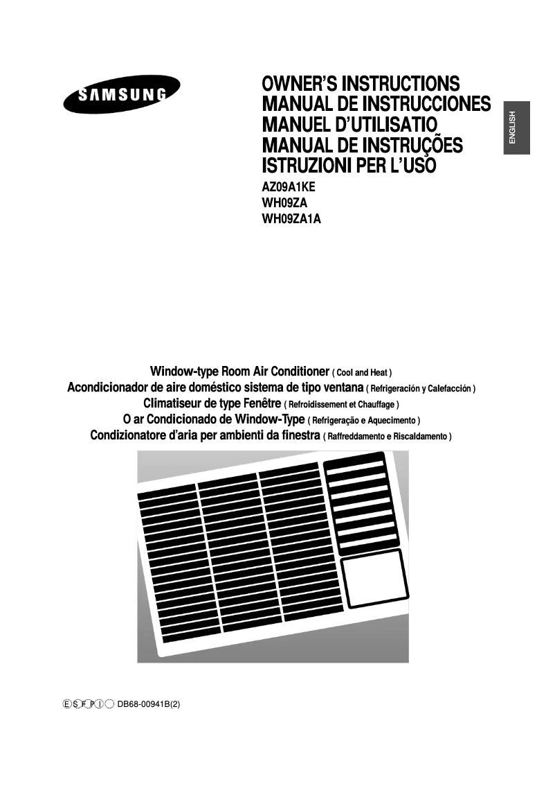 Page 1 de la notice Manuel utilisateur Samsung WH09ZA