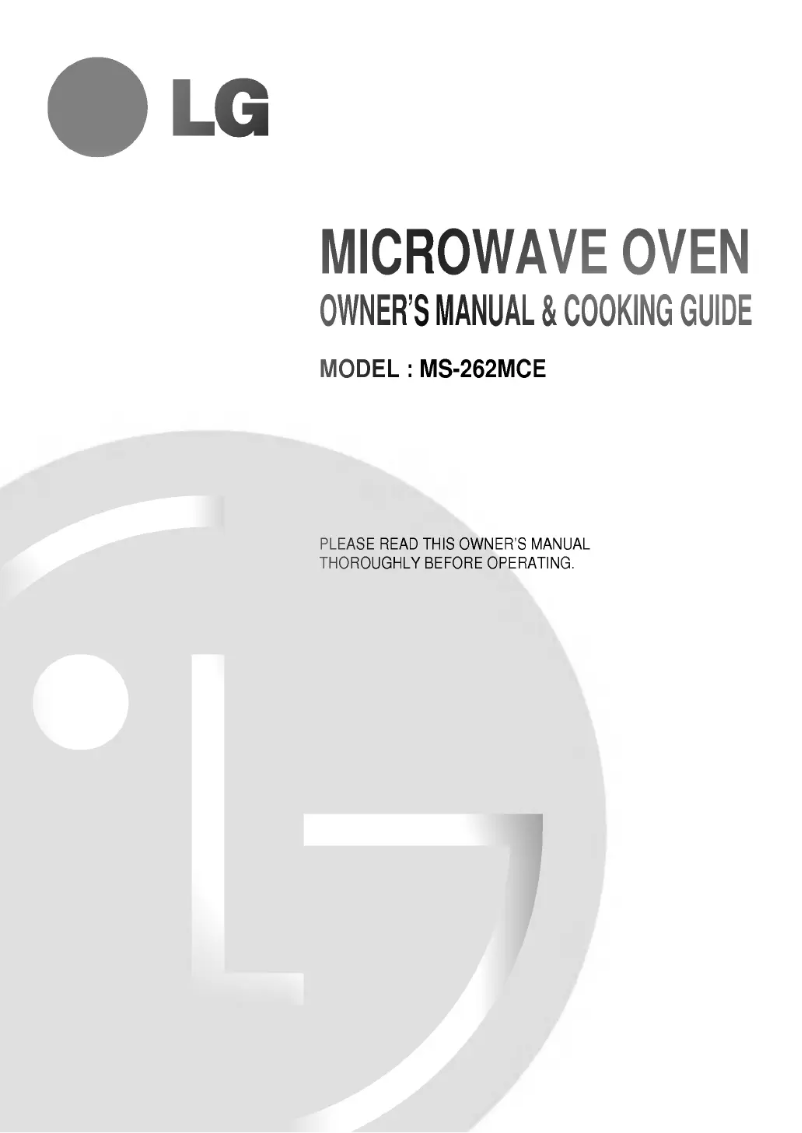 Página 1 del manual Manual de usuario LG MS-262MCE