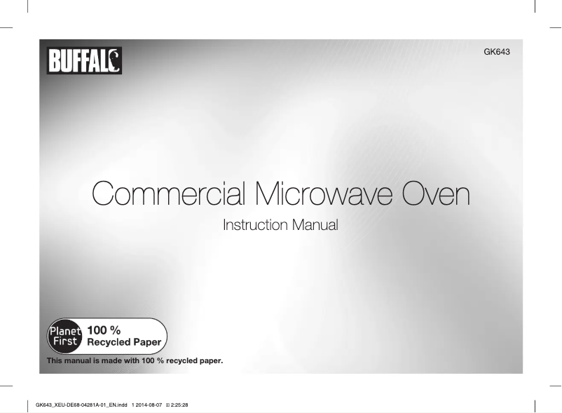 Page 1 de la notice Manuel utilisateur Samsung GK643