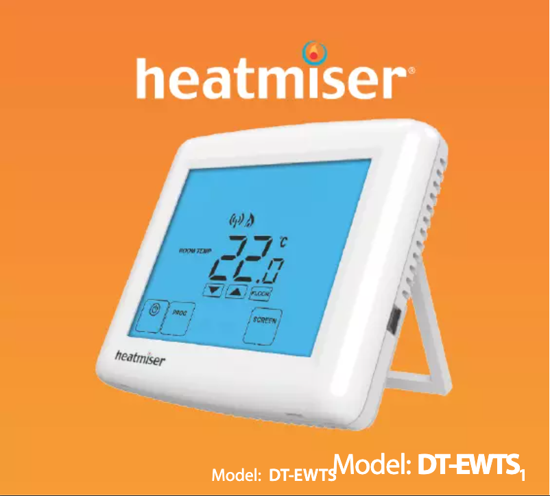 Page 1 de la notice Manuel utilisateur Heatmiser DT-EWTS