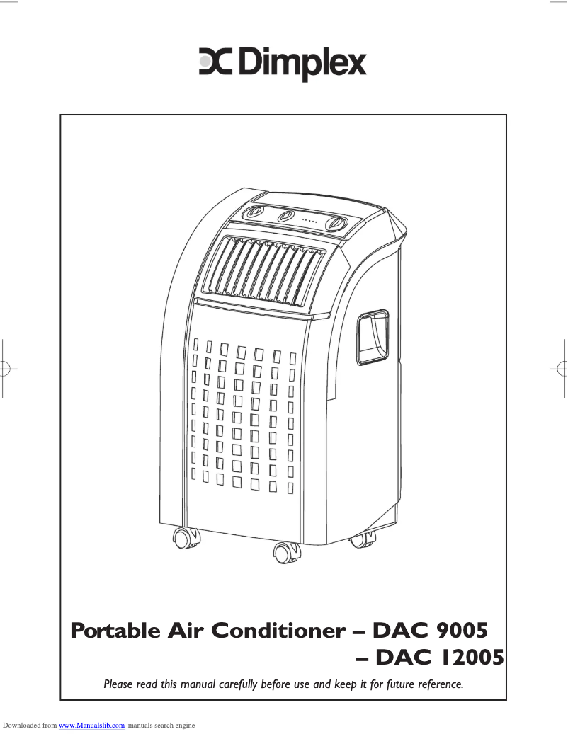 Image de la première page du manuel de l'appareil DAC 9005