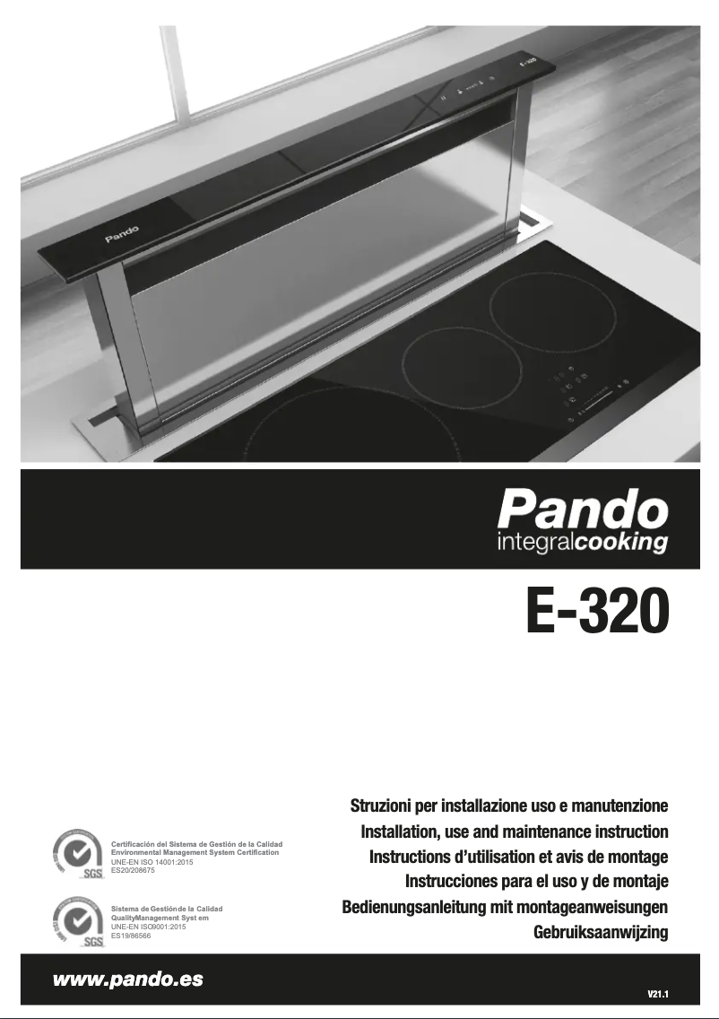 Page n°1 - Manuel utilisateur Pando E-320