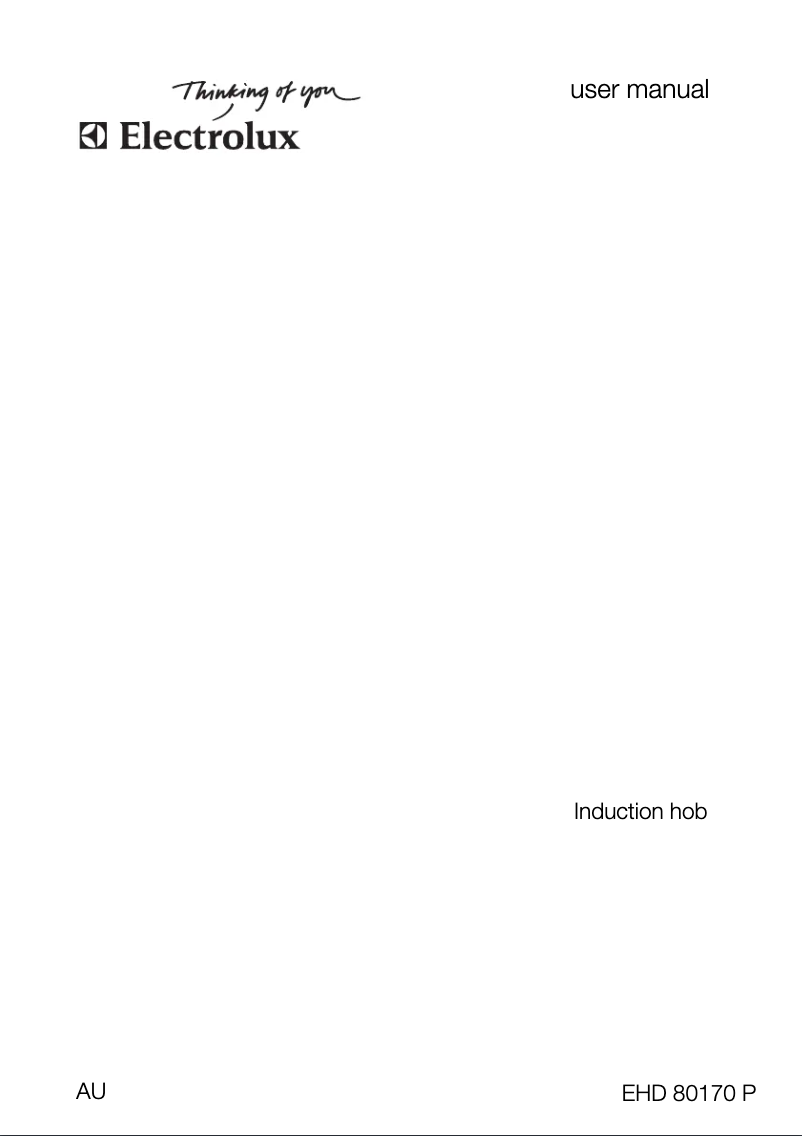 Image de la première page du manuel de l'appareil EHD80170P