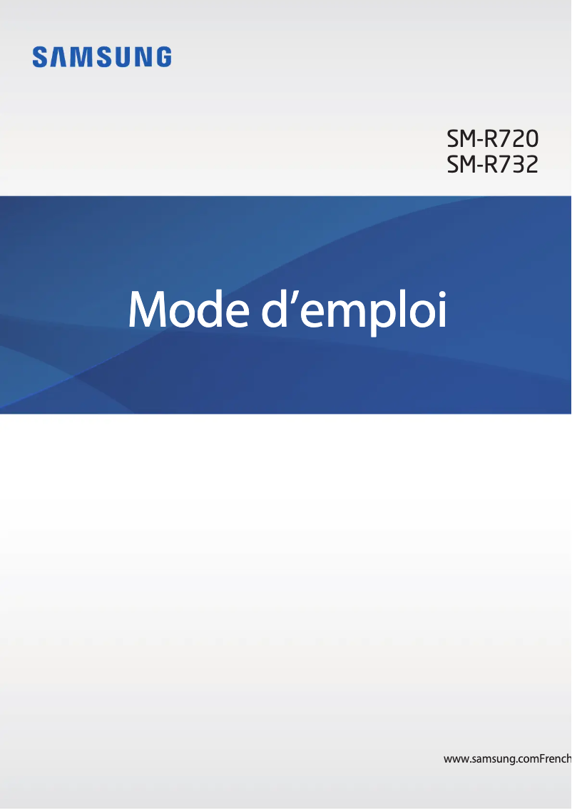 Page 1 de la notice Manuel utilisateur Samsung Gear S2