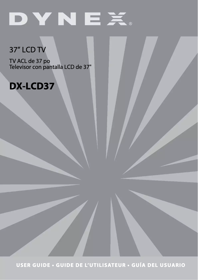 Image de la première page du manuel de l'appareil D-LCD37