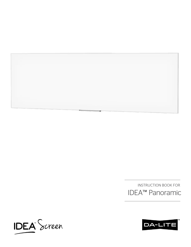 Page n°1 - Manuel utilisateur Da-Lite IDEA Panoramic 24161
