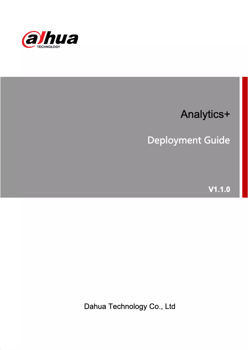 Page n°1 - Manuel utilisateur Dahua Technology N45EJ62