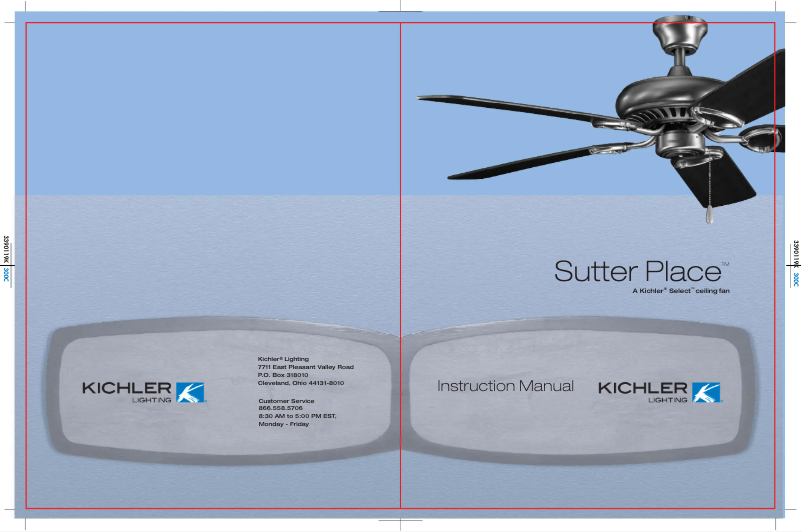 Page n°1 - Manuel utilisateur Kichler Sutter Place