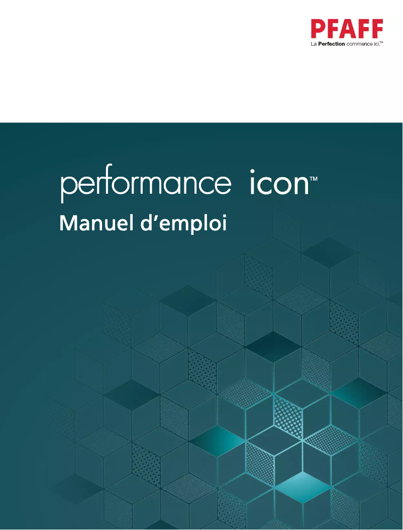 Page 1 of the manual User Manual Pfaff Performance Icon