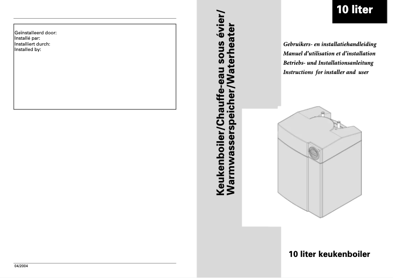 Page n°1 - Manuel utilisateur Atag UKB250