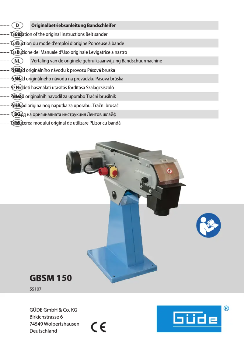 Page 1 de la notice Manuel utilisateur Güde GBSM 150