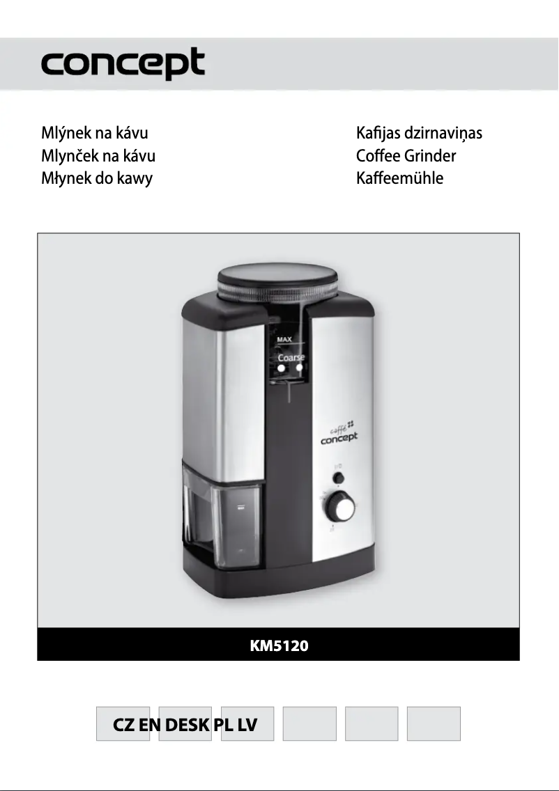 Page 1 de la notice Manuel utilisateur Concept KM-5120