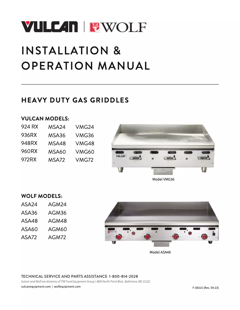 Page 1 de la notice Manuel utilisateur Wolf AGM24