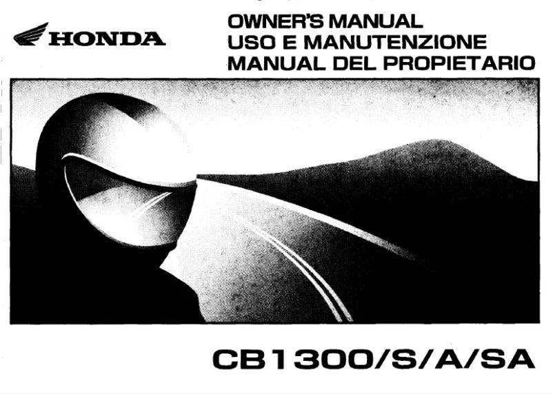 Image de la première page du manuel de l'appareil CB1300 (2008)
