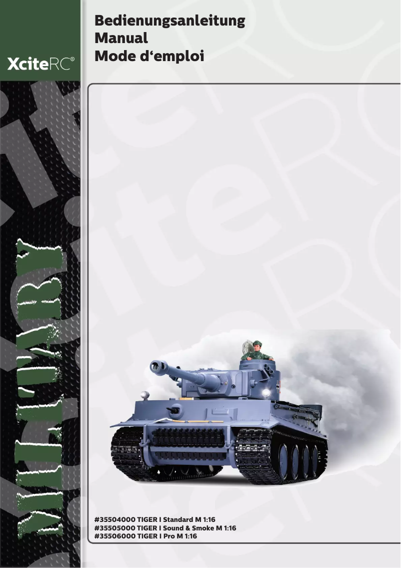 Página 1 del manual Manual de usuario XciteRC Tiger I