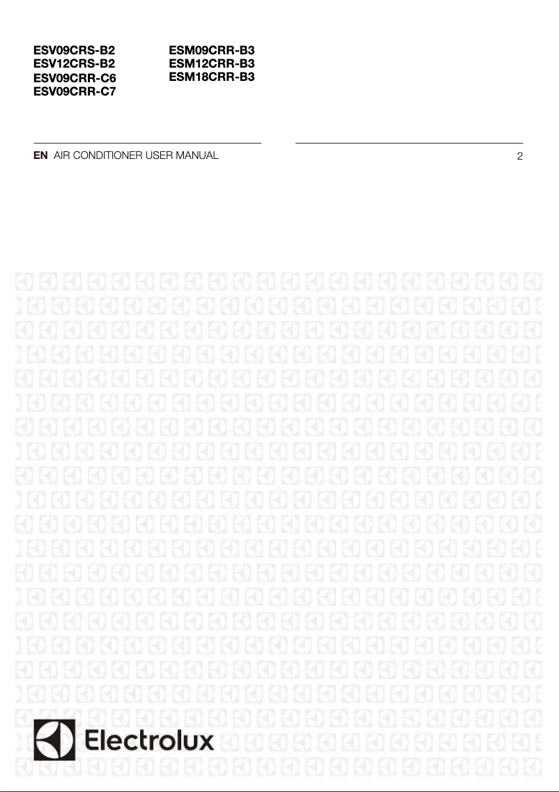 Page 1 de la notice Manuel utilisateur Electrolux ESM09CRR-B3