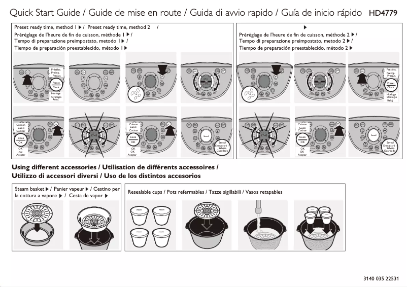Imagen de la primera página del manual del dispositivo Pure Essentials Collection HD4779