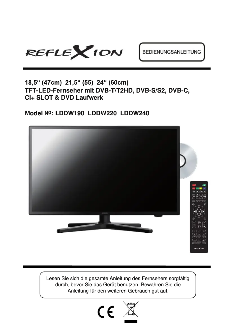 Page n°1 - Manuel utilisateur Reflexion LDDW220