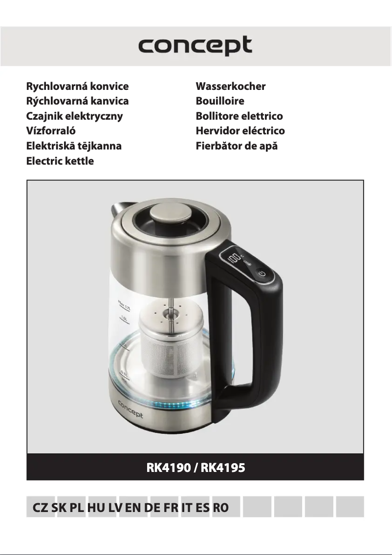 Page 1 de la notice Manuel utilisateur Concept RK4190