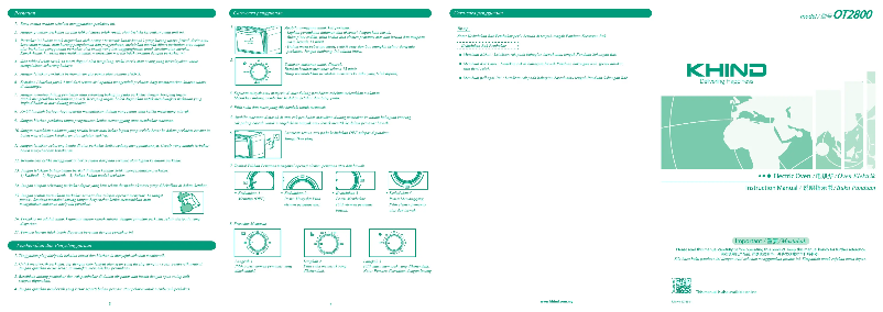 Image de la première page du manuel de l'appareil OT2800