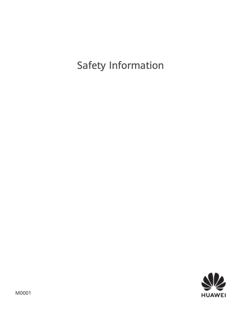 Page 1 of the manual Safety Instructions Honor FreeBuds Studio