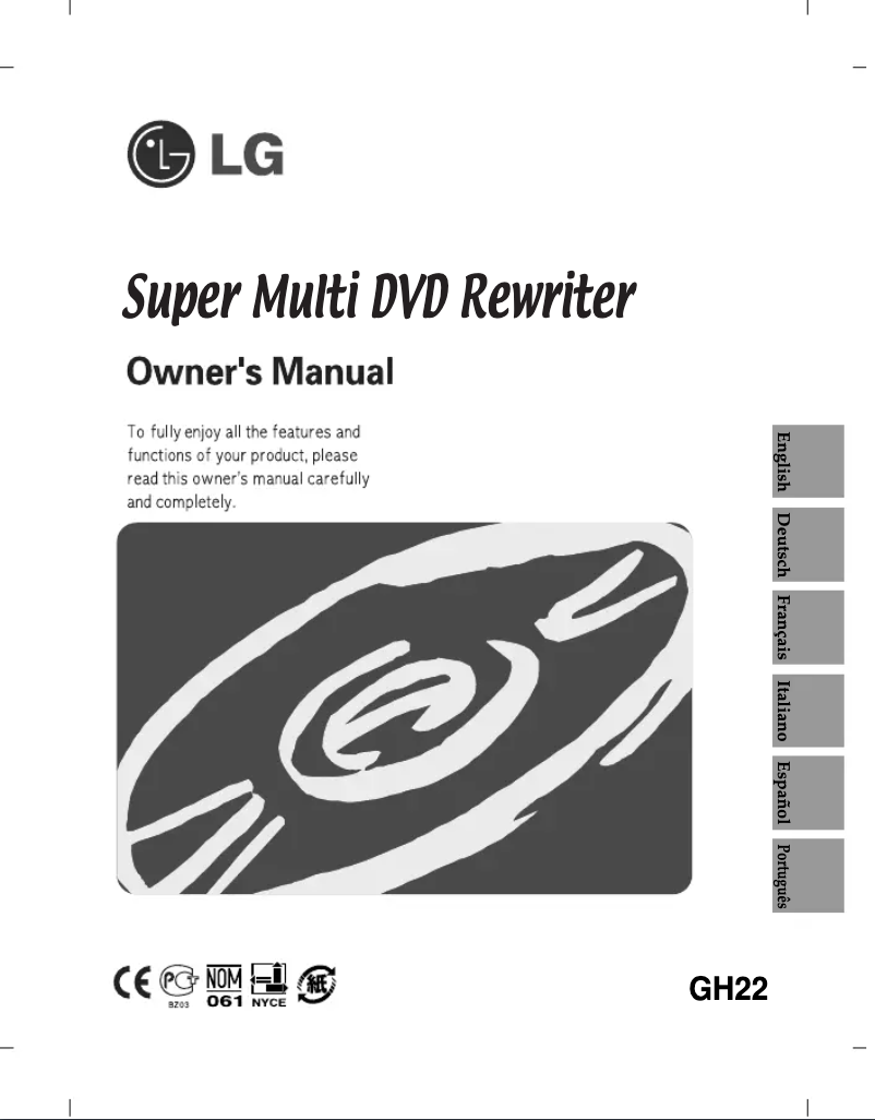 Page n°1 - Manuel utilisateur LG GH22LP21