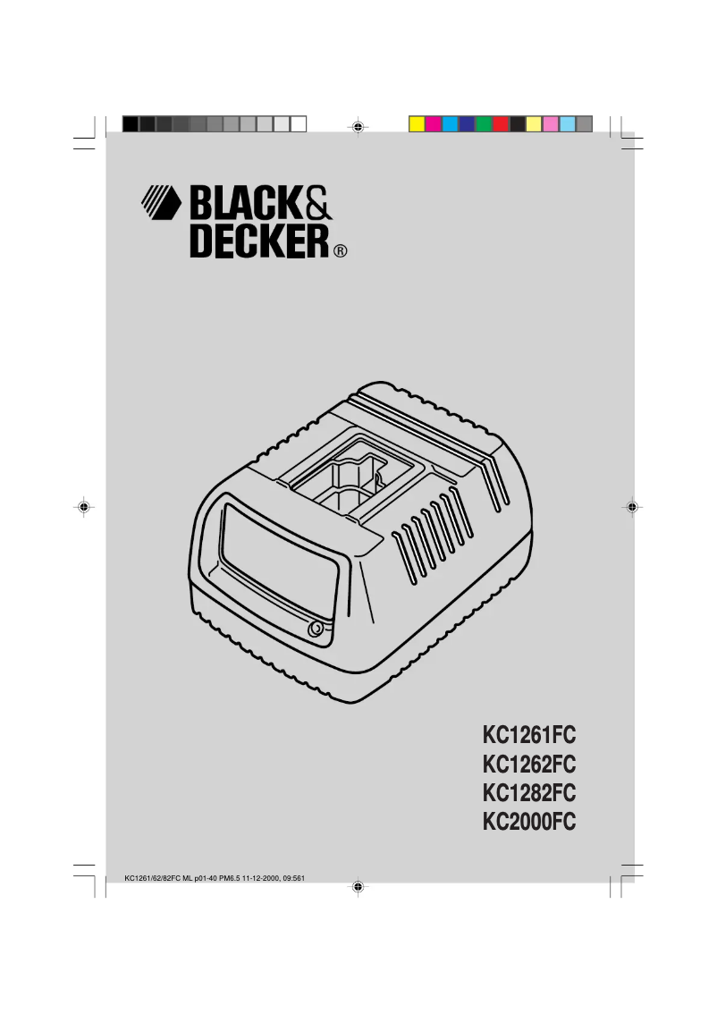 Page 1 de la notice Manuel utilisateur Black & Decker KC1262F