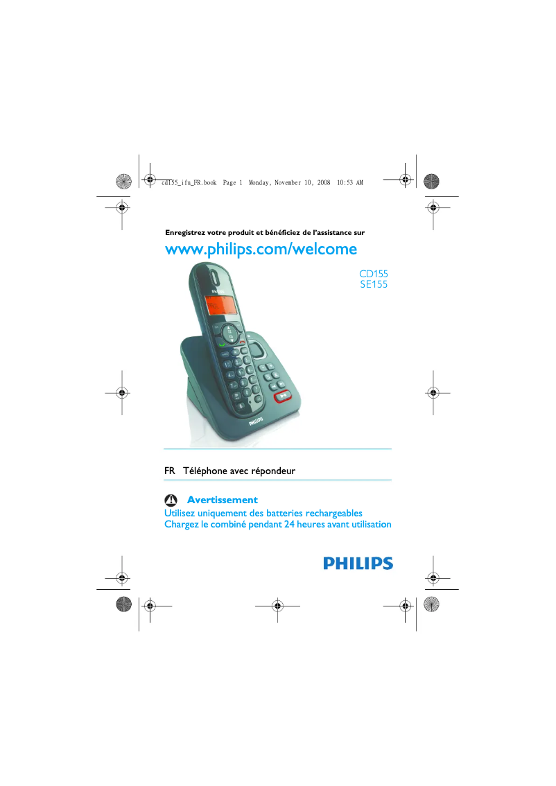 Página 1 del manual Manual de usuario Philips SE1554B