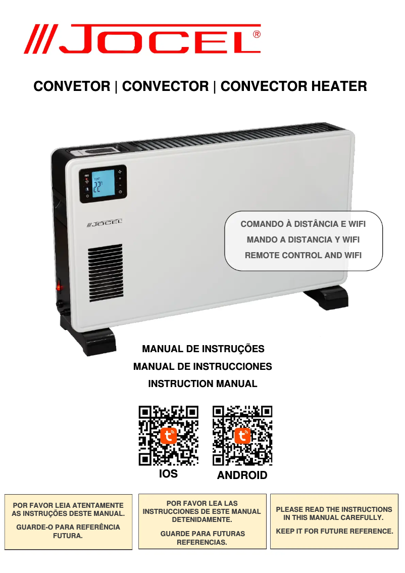 Page 1 de la notice Manuel utilisateur Jocel JCT007452
