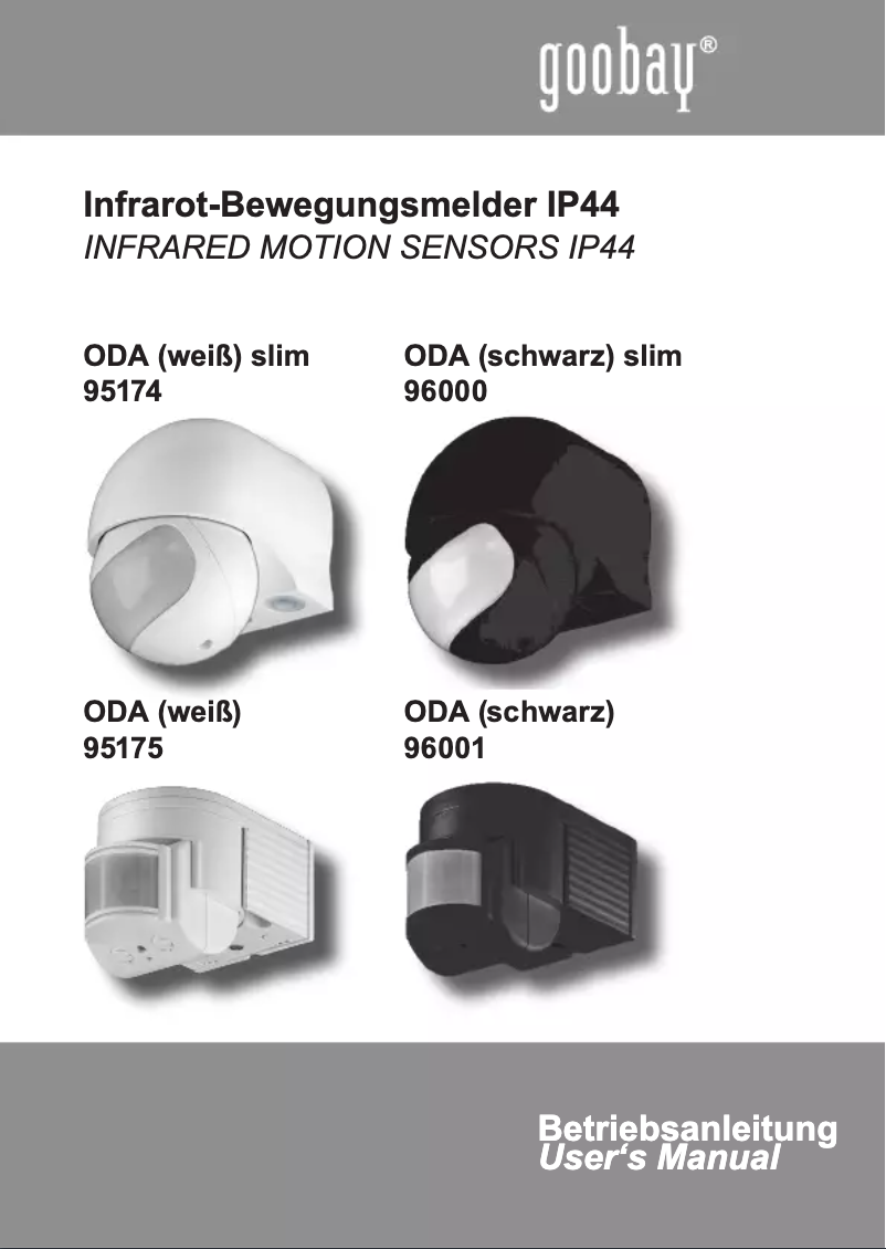 Página 1 del manual Manual de usuario Wentronic ODA 95175