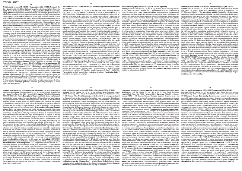 Image de la première page du manuel de l'appareil YT-7364