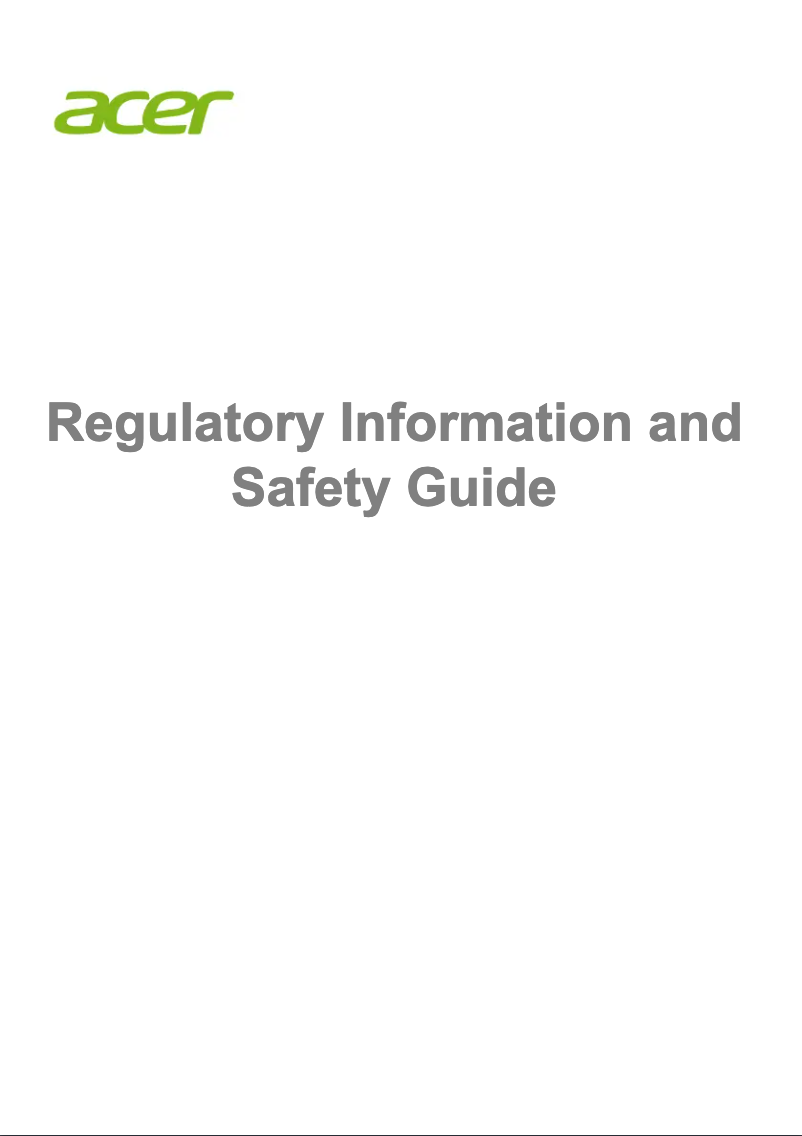 Página 1 del manual Instrucciones de seguridad Acer Predator Helios 700