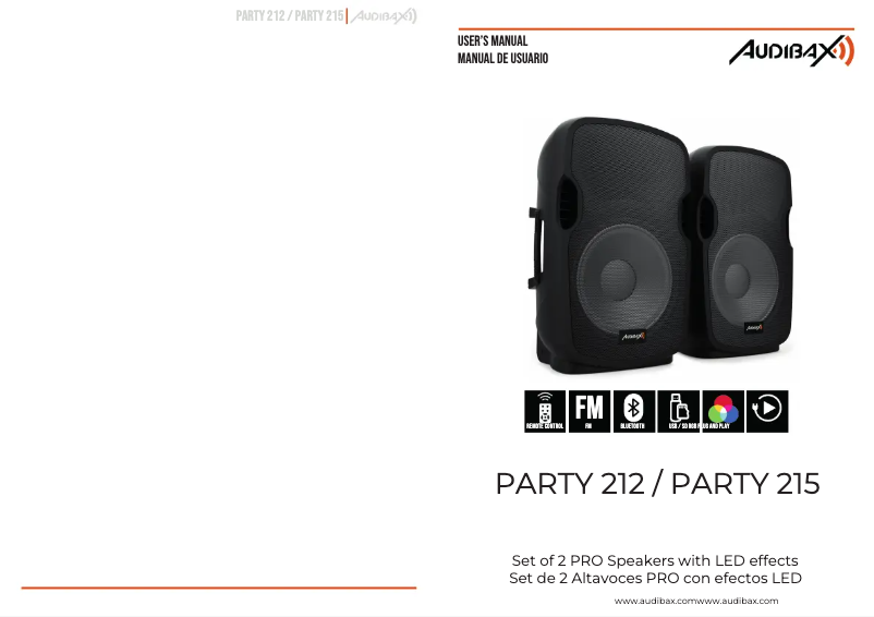 Página 1 del manual Manual de usuario Audibax Party 215