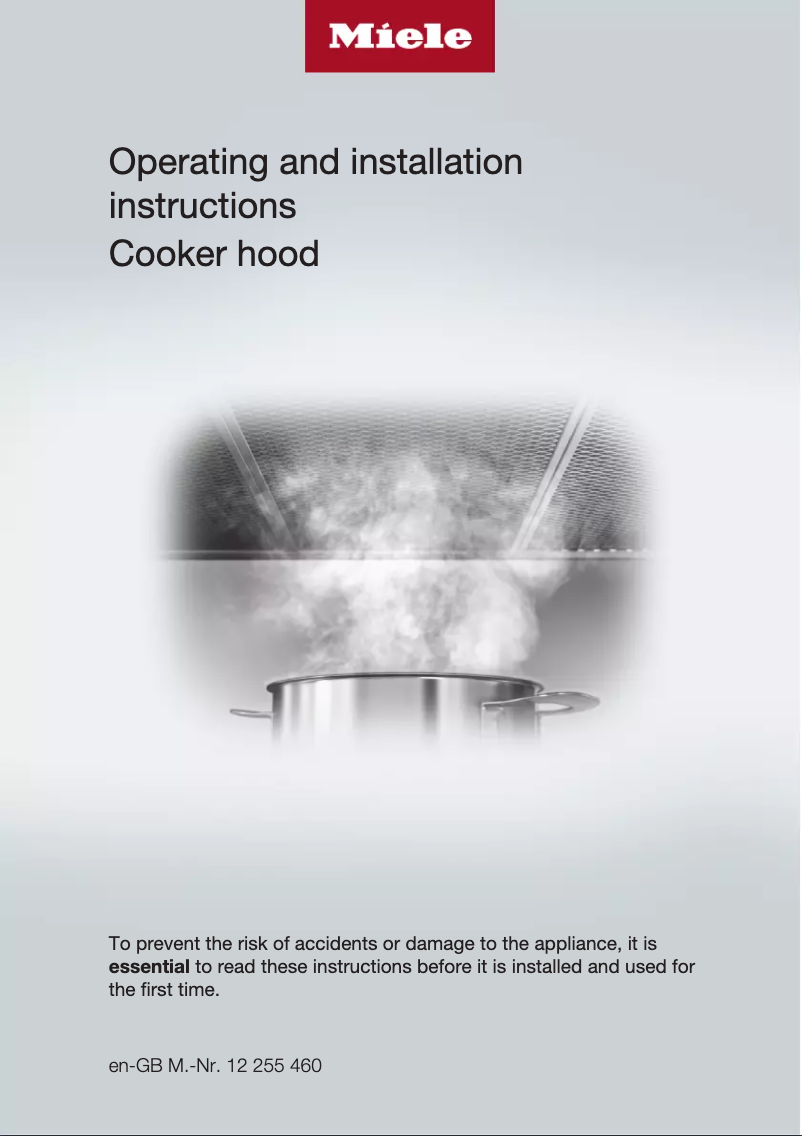 Page n°1 - Mode d'emploi Miele DA 6498 W