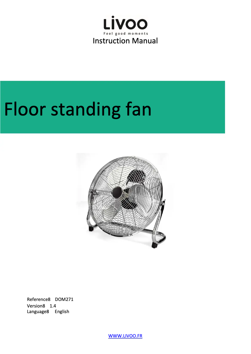 Página 1 del manual Manual de usuario Livoo DOM271
