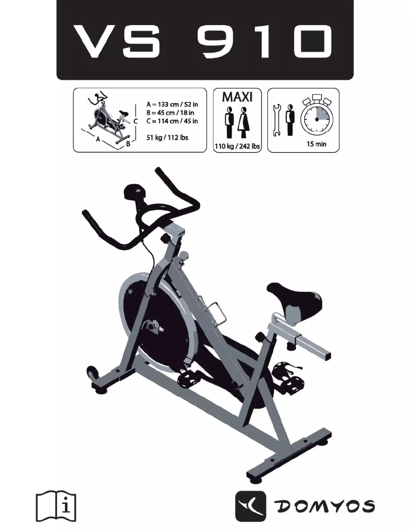 Page 1 de la notice Manuel utilisateur Domyos VS 910
