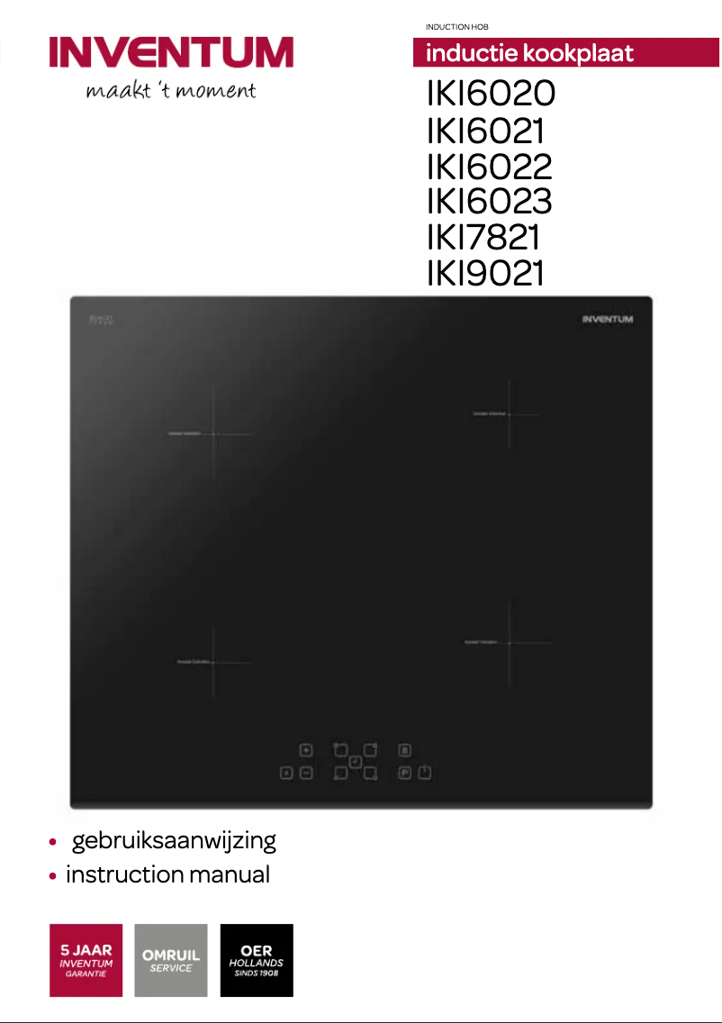Page 1 de la notice Manuel utilisateur Inventum IKI6020