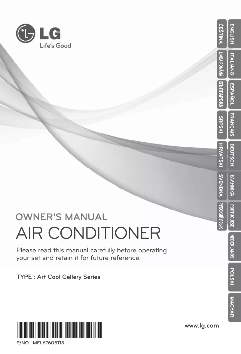 Page 1 of the manual User Manual LG ARNU07GSFG2