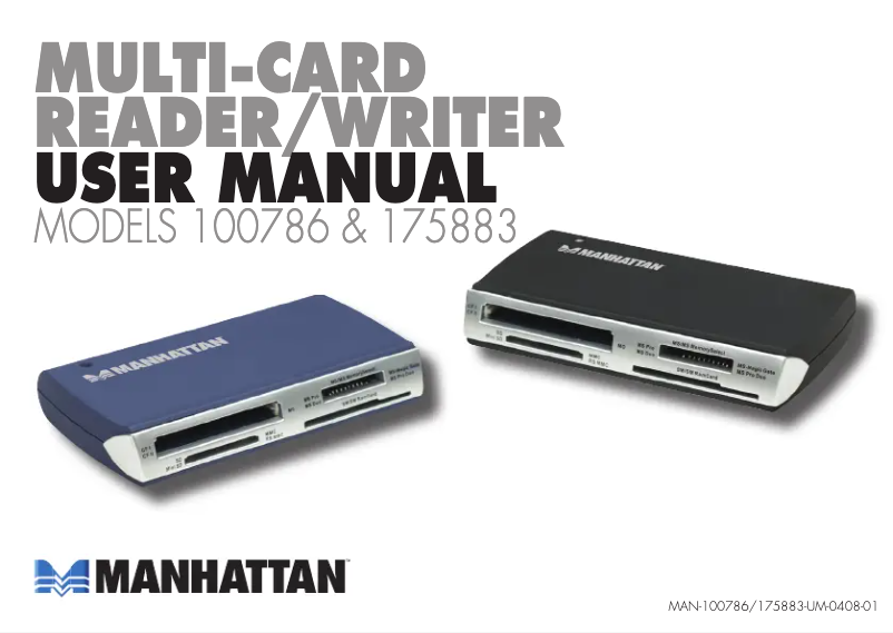 Page n°1 - Manuel utilisateur Manhattan 100786