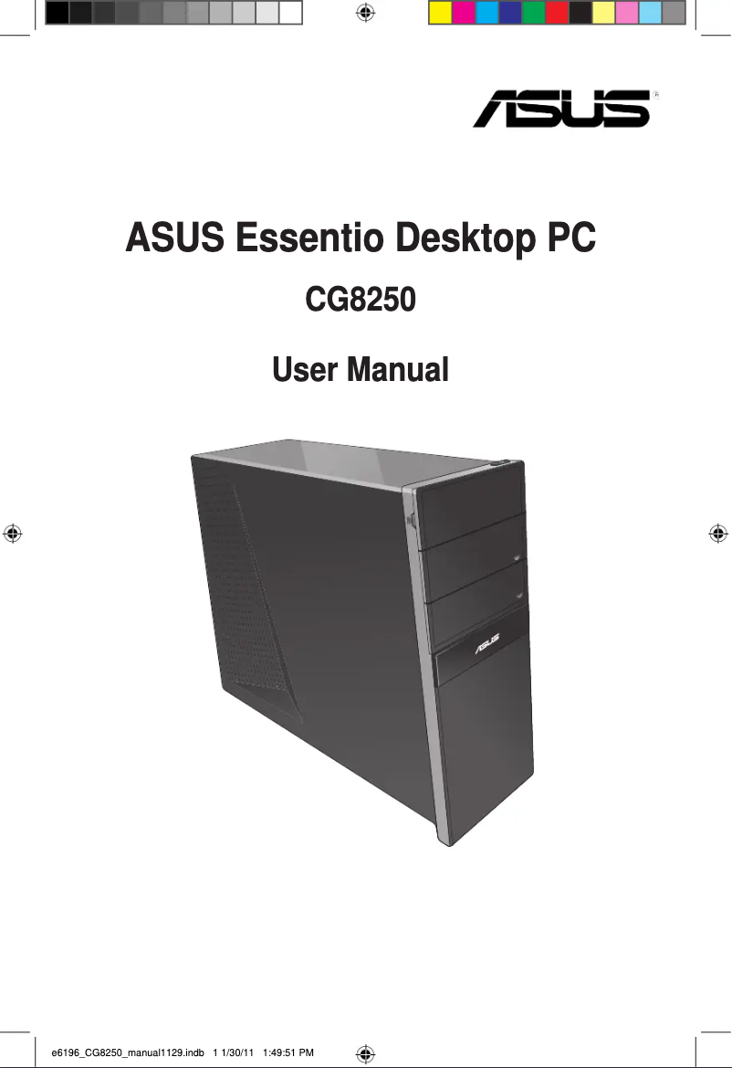 Image de la première page du manuel de l'appareil Essentio CG8250