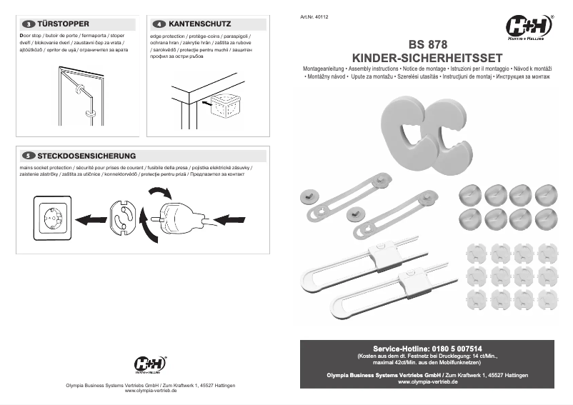 Image de la première page du manuel de l'appareil BS 878