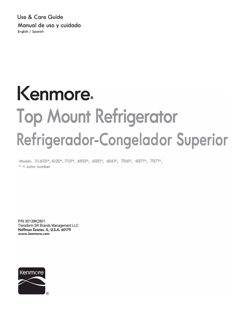 Page 1 de la notice Manuel utilisateur Kenmore 111.70712