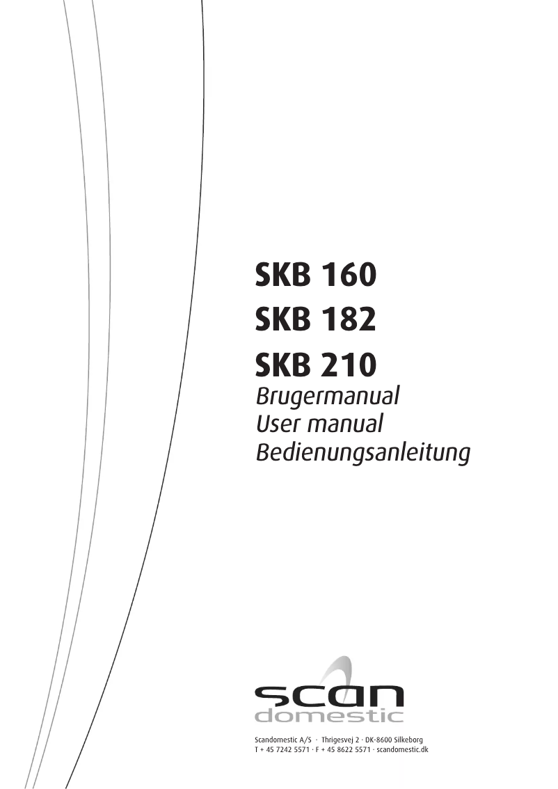 Image de la première page du manuel de l'appareil SKB 210