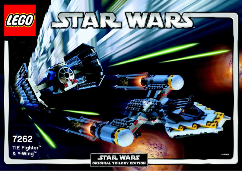 Page 1 de la notice Manuel utilisateur Lego TIE TM Fighter and Y-Wing TM