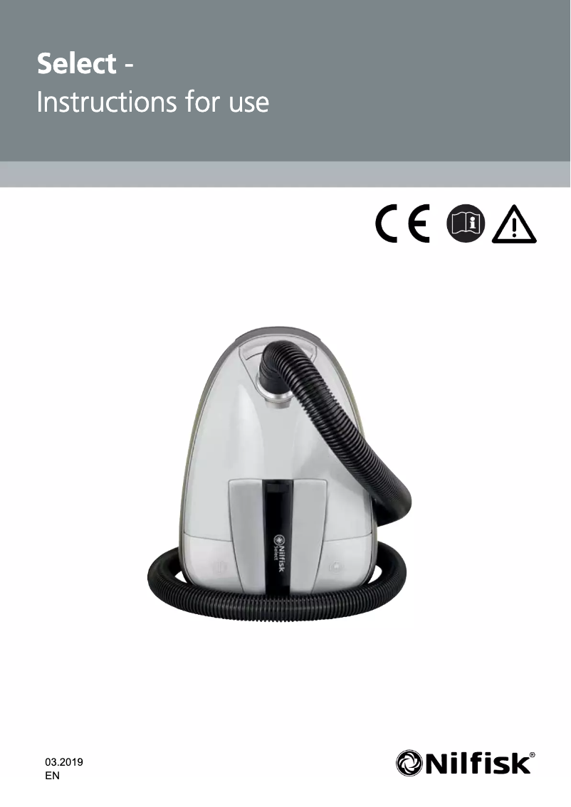 Image de la première page du manuel de l'appareil Select Energy