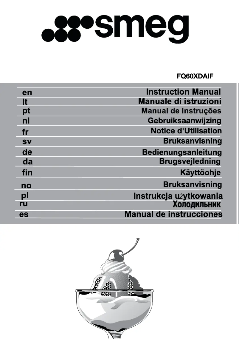 Page 1 de la notice Brochure Smeg FQ60XDAIF