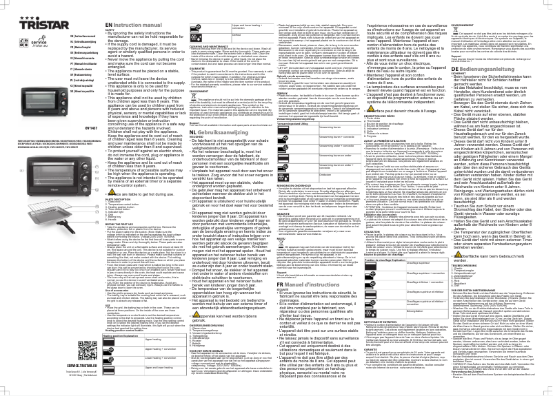 Image de la première page du manuel de l'appareil OV-1437