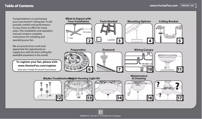 Página 1 del manual Manual de usuario Hunter Sonic 59072